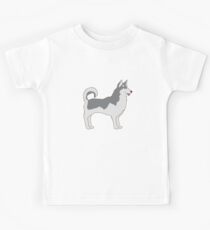 Husky Dog Anatomy Kids Tee