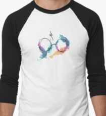 Glasses and Scar Men's Baseball ¾ T-Shirt