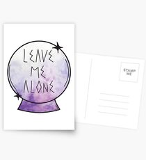 Leave me alone. Postcards