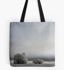 Two Trees in Frost Tote Bag