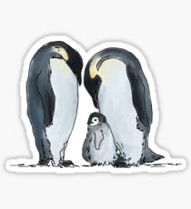 Kaiserpinguin-Familie Sticker