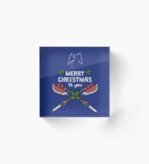 Festive Buffyverse Icons Acrylic Block