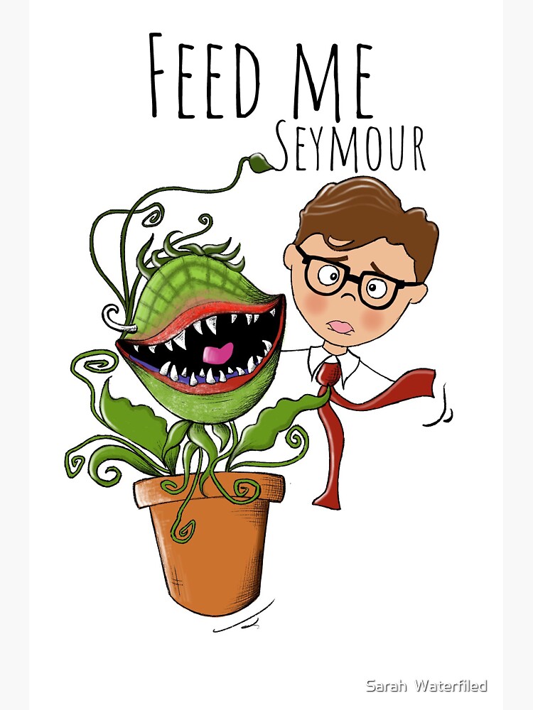 "Little Shop of Horrors Feed me Seymour Illustration" Sticker by ...