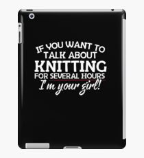 Talk About Knitting iPad Case/Skin