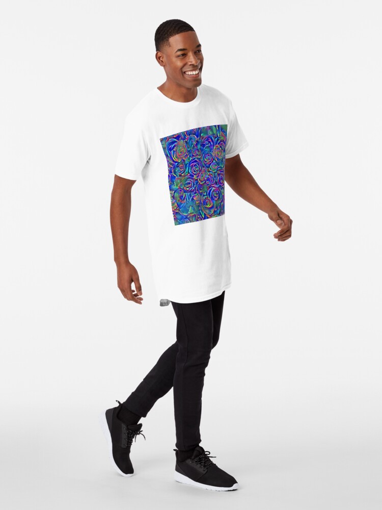 Alternate view of Roses of cosmic lights Long T-Shirt