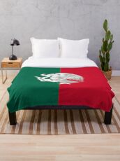 Reimagined Mexican Flag Throw Blanket