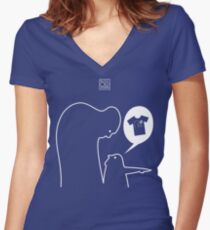 Over There! We've been featured! Women's Fitted V-Neck T-Shirt