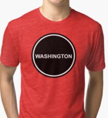 Subtle Circle - WASHINGTON - United States of America - USA Tri-blend T-Shirt