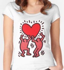 Keith Haring Women's Fitted Scoop T-Shirt