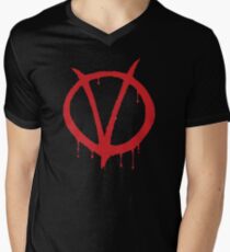 V wie Vendetta - Alan Moore T-Shirt mit V-Ausschnitt für Männer