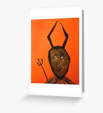 Diable - Devil Greeting Card