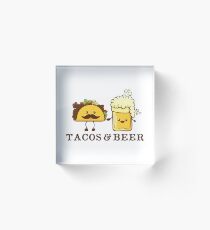 Tacos and Beer Acrylic Block