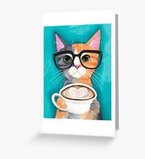 Kitten's Latte of Love Greeting Card