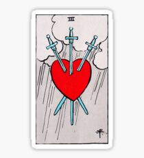 Drei von Schwertern Tarot Sticker