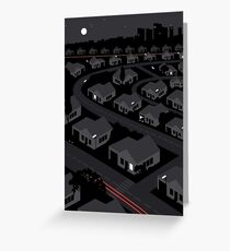 Sub-Urban Night Greeting Card