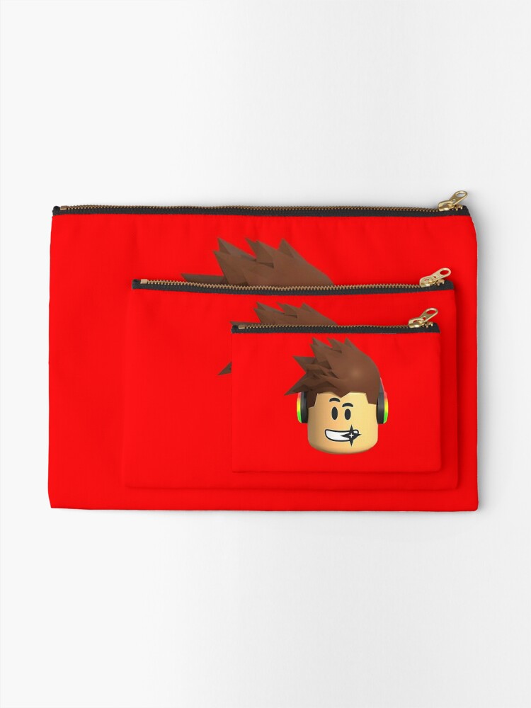 Roblox Face Kids Zipper Pouch By Kimamara Redbubble - roblox drawstring bag by jogoatilanroso redbubble