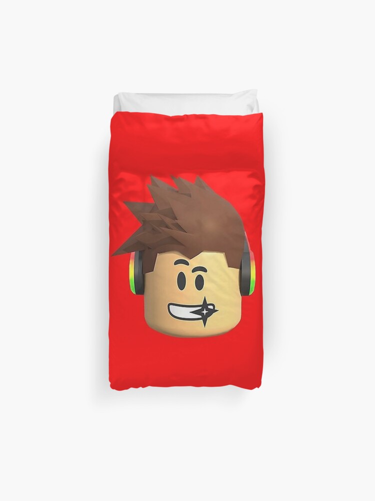 Roblox Face Kids Duvet Cover - red oof face shirt roblox