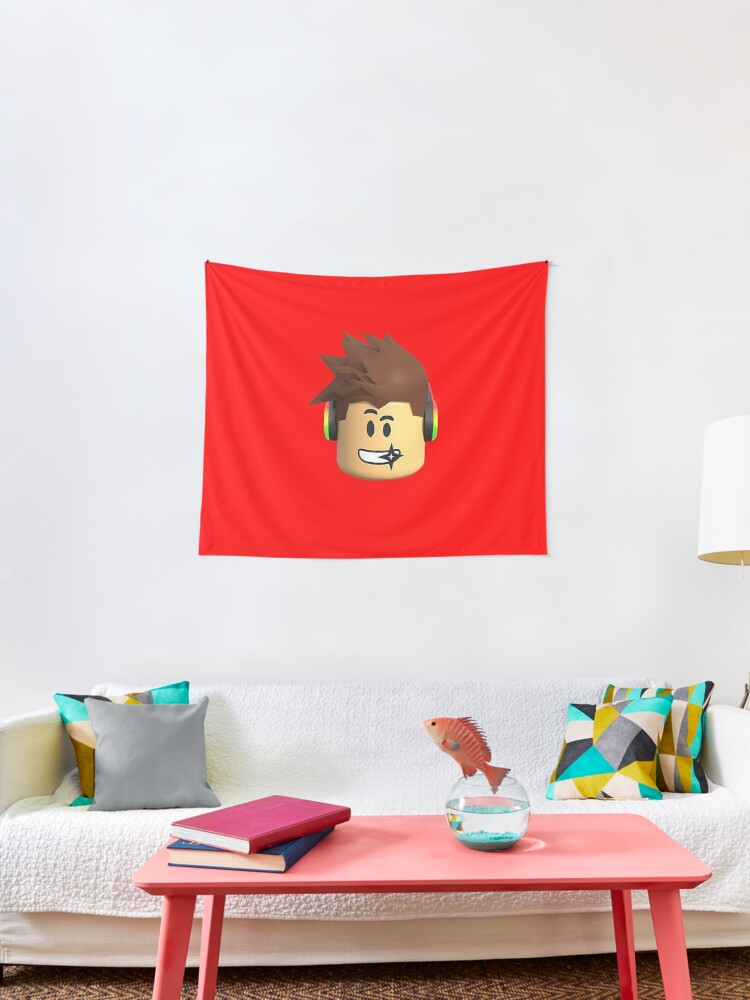 Roblox Face Kids Wall Tapestry - roblox wall art redbubble