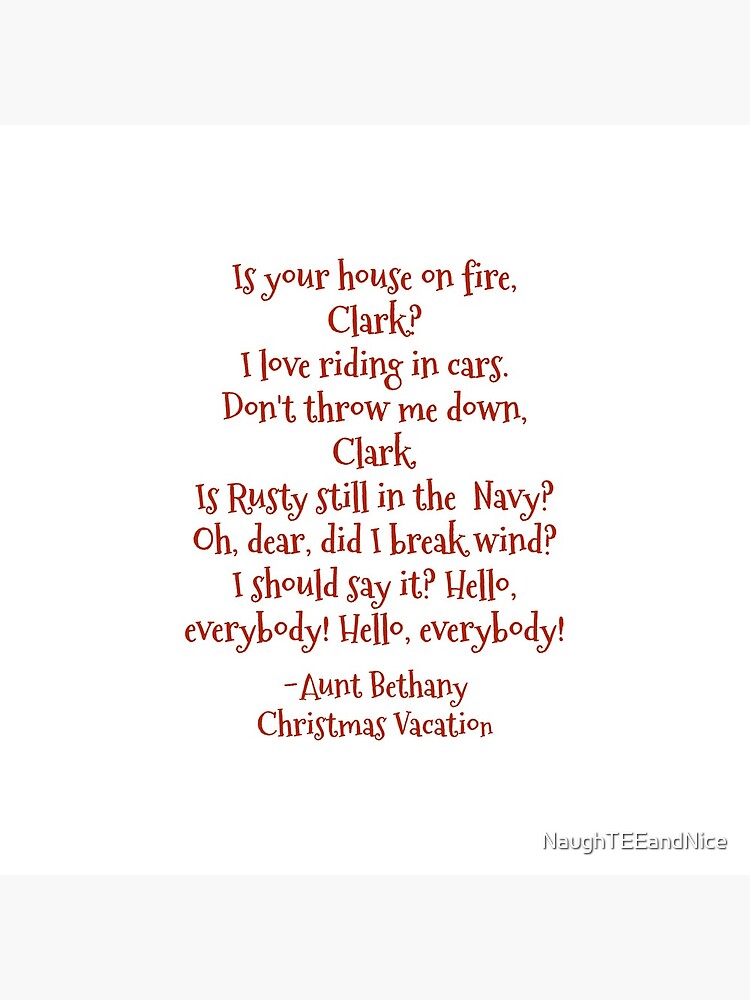 Funny Aunt Bethany quotes from Christmas Vacation movie