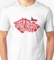 Funny Czech Republic Czech Flag Prague Slovak Unisex T-Shirt