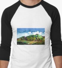 Ávila in watercolor Men's Baseball ¾ T-Shirt