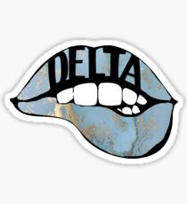 delta lips Sticker