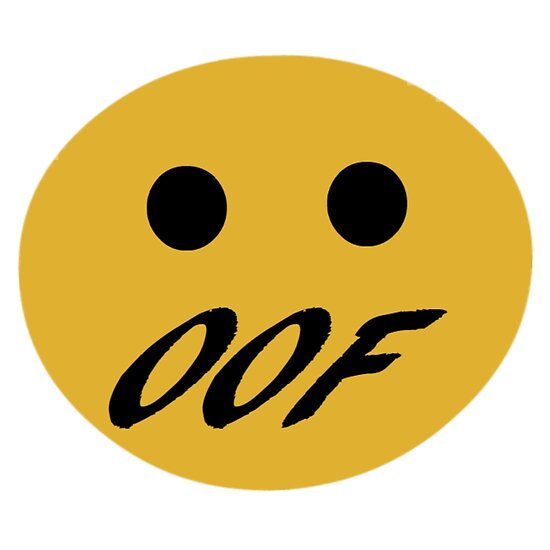 2030 Oof Poster By Colonelsanders Redbubble - roblox oof emoji robux get