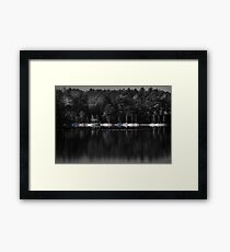 Boats on a Lake Framed Print