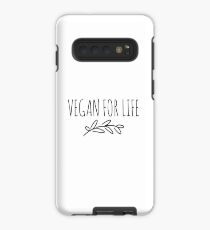 Funda/vinilo para Samsung Galaxy Vegan For Life Funny Gift Idea