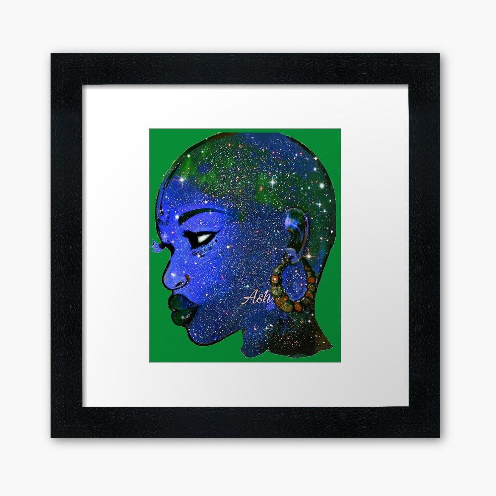 Naturally Bald Woman And Bold Beautify Made Queen Framed Art Print