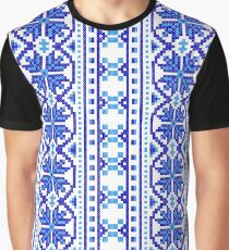#UkrainianFolkCostumePattern #ukrainianfolk #costumepattern #ukrainian #folk #costume #pattern #decoration #ornate #abstract #textile #creativity #fashion #repetition #vertical #colorimage #retrostyle Graphic T-Shirt