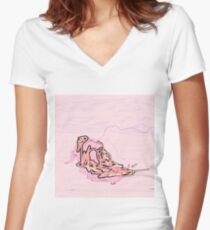20181120 Lines No. 2 Women's Fitted V-Neck T-Shirt