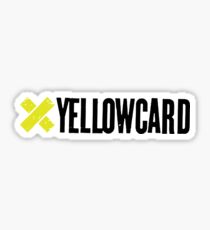 yellow card Sticker