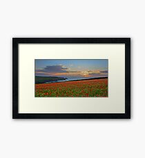 An Evening at Polly Joke Poppy Fields Framed Print