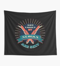 Funny Truck Driver Double meaning Stacks Jokes Tee Wall Tapestry
