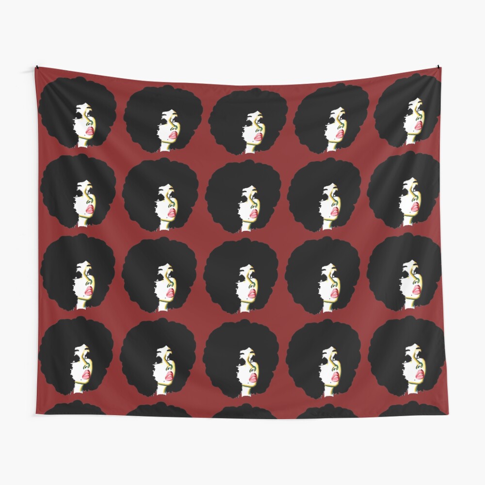 Look Beyond Your Future Afro Hair Natural Hair Art Wall Tapestry
