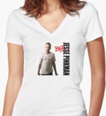 Pinkman's BAD Women's Fitted V-Neck T-Shirt