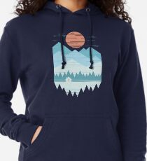 Kabine im Schnee Leichter Hoodie