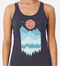 Cabin In The Snow Racerback Tank Top