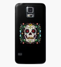 Skull Colored Flowers Funny Cool Friends Gift Hülle & Klebefolie für Samsung Galaxy