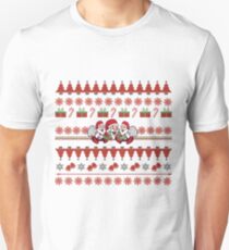 Happy Santa Ugly Christmas Sweater Unisex T-Shirt