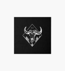 black skull in the nightsky. Art Board