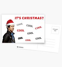 Brooklyn 99 Christmas card, Andy Samberg, Jake Peralta, Captain Holt, Gina, Cool, Quotes, Gifts, Presents, Good vibes, Meme greeting cards Postcards