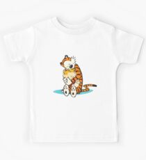 calvin and hobbes Hug Kids Tee