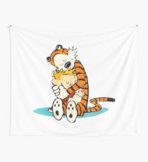 calvin and hobbes Hug Wall Tapestry