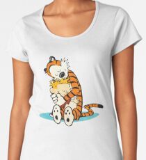 calvin and hobbes Hug Women's Premium T-Shirt