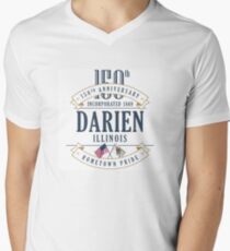 Darien, Illinois, 150th Anniversary Men's V-Neck T-Shirt