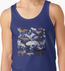 Wolves of the world - Gray Tank Top