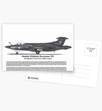 Hawker Siddeley Buccaneer S2a Profile Postcards