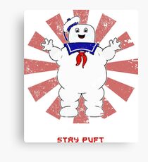 Stay Puft Retro Japanese Ghostbusters Canvas Print